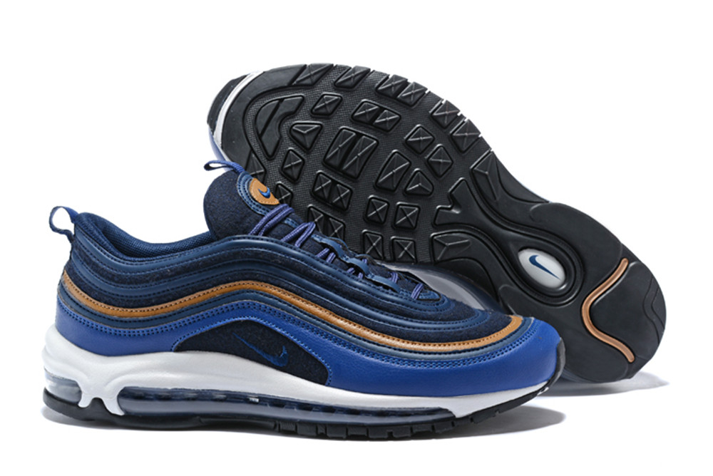 NIKE W AIR MAX 97 Bullet Blue Yellow Shoes